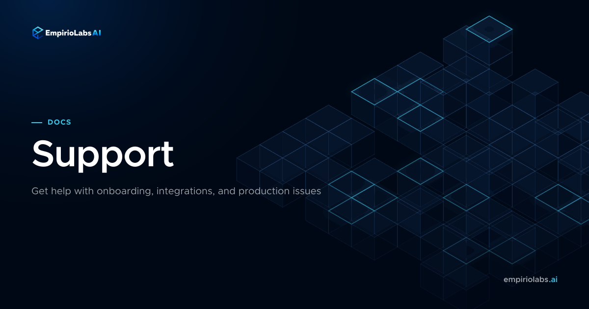 Support | EmpirioLabs AI Docs