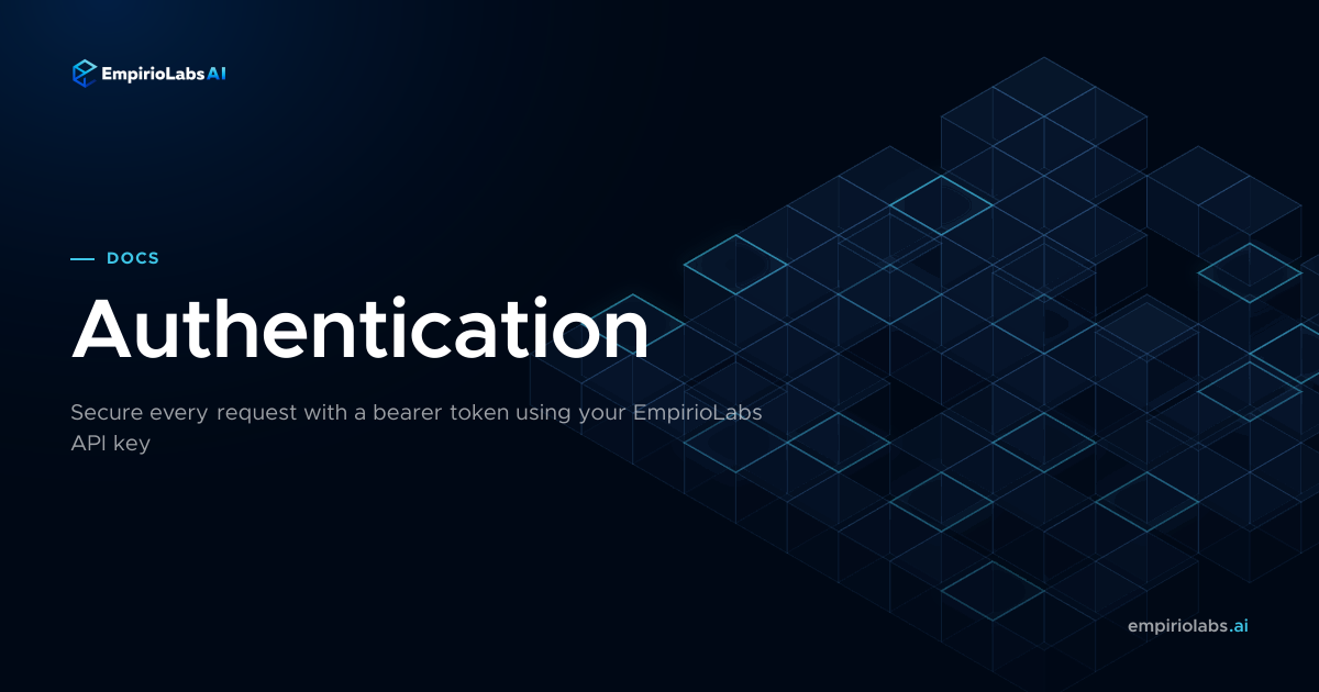 Authentication | EmpirioLabs AI Docs